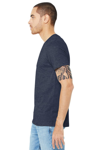 BELLA+CANVAS Unisex Heather CVC Short Sleeve Tee (Heather Midnight Navy)