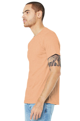 BELLA+CANVAS Unisex Heather CVC Short Sleeve Tee (Heather Peach)