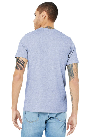 BELLA+CANVAS Unisex Heather CVC Short Sleeve Tee (Heather Prism Blue)