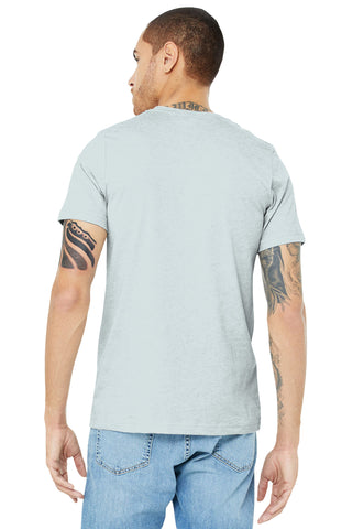 BELLA+CANVAS Unisex Heather CVC Short Sleeve Tee (Heather Prism Ice Blue)