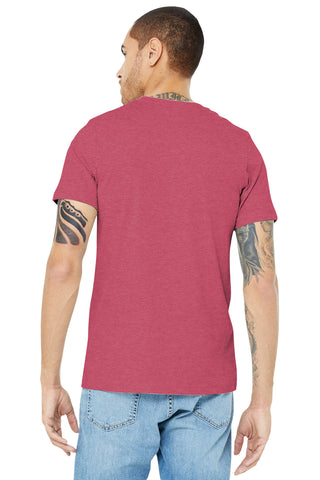 BELLA+CANVAS Unisex Heather CVC Short Sleeve Tee (Heather Raspberry)