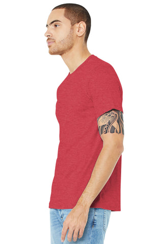 BELLA+CANVAS Unisex Heather CVC Short Sleeve Tee (Heather Red)