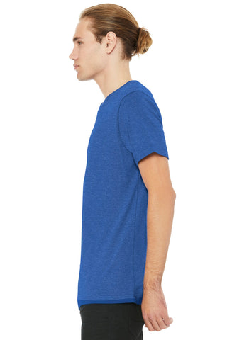 BELLA+CANVAS Unisex Heather CVC Short Sleeve Tee (Heather True Royal)