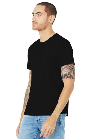BELLA+CANVAS Unisex Made In The USA Jersey Short Sleeve Tee (Black)