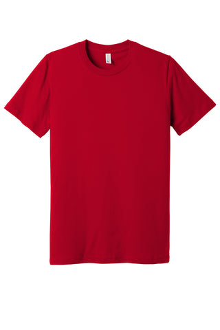 BELLA+CANVAS Unisex Made In The USA Jersey Short Sleeve Tee (Red)