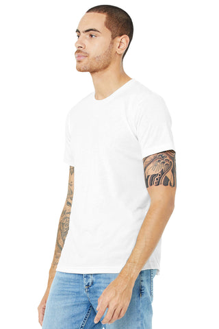 BELLA+CANVAS Unisex Made In The USA Jersey Short Sleeve Tee (White)