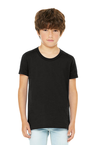 BELLA+CANVAS Youth Heather CVC Tee (Black Heather)