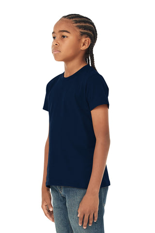 BELLA+CANVAS Youth Jersey Short Sleeve Tee (Navy)