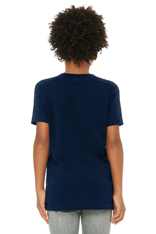 BELLA+CANVAS Youth Jersey Short Sleeve Tee (Navy)