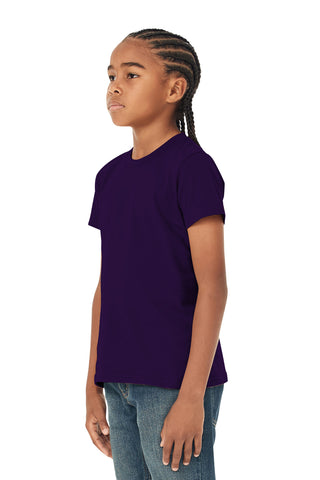 BELLA+CANVAS Youth Jersey Short Sleeve Tee (Team Purple)