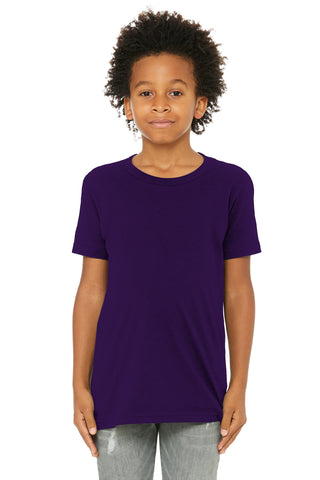 BELLA+CANVAS Youth Jersey Short Sleeve Tee (Team Purple)
