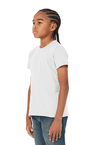 BELLA+CANVAS Youth Jersey Short Sleeve Tee (White)