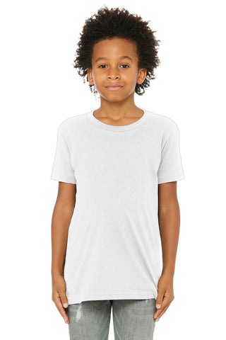 BELLA+CANVAS Youth Jersey Short Sleeve Tee (White)