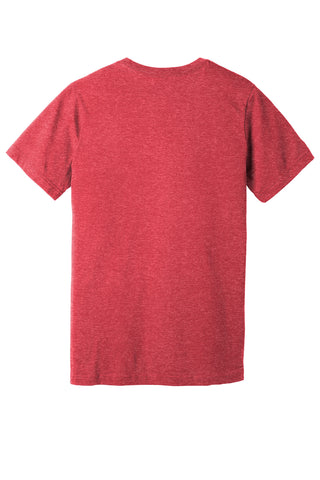 BELLA+CANVAS Unisex Heather CVC V-Neck Tee (Heather Red)