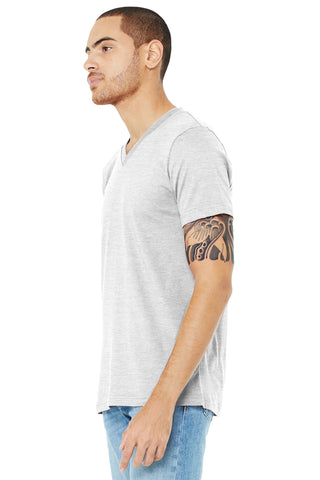 BELLA+CANVAS Unisex Jersey Short Sleeve V-Neck Tee (Ash)