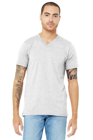 BELLA+CANVAS Unisex Jersey Short Sleeve V-Neck Tee (Ash)