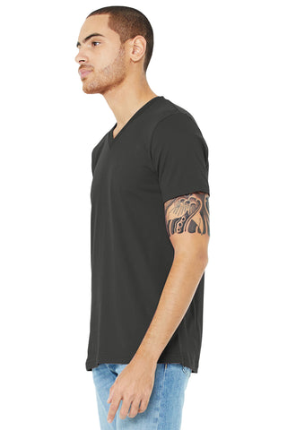 BELLA+CANVAS Unisex Jersey Short Sleeve V-Neck Tee (Asphalt)