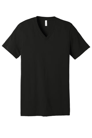 BELLA+CANVAS Unisex Jersey Short Sleeve V-Neck Tee (Black)