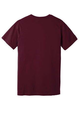 BELLA+CANVAS Unisex Jersey Short Sleeve V-Neck Tee (Maroon)