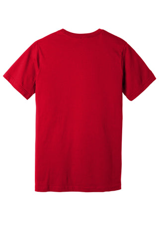 BELLA+CANVAS Unisex Jersey Short Sleeve V-Neck Tee (Red)