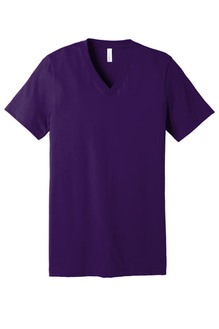 BELLA+CANVAS Unisex Jersey Short Sleeve V-Neck Tee (Team Purple)