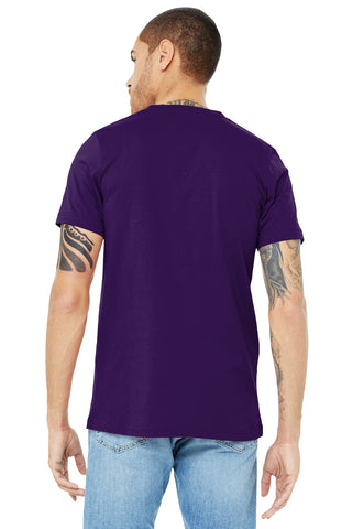 BELLA+CANVAS Unisex Jersey Short Sleeve V-Neck Tee (Team Purple)