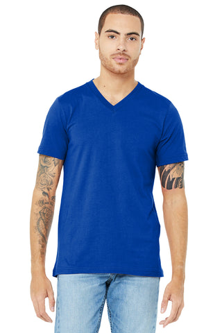 BELLA+CANVAS Unisex Jersey Short Sleeve V-Neck Tee (True Royal)