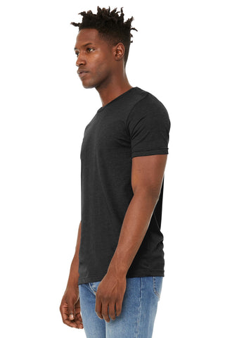 BELLA+CANVAS Unisex Sueded Tee (Black Heather)