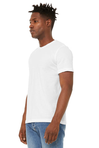 BELLA+CANVAS Unisex Sueded Tee (Solid White Blend)