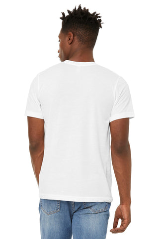 BELLA+CANVAS Unisex Sueded Tee (Solid White Blend)