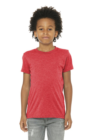 BELLA+CANVAS Youth Triblend Short Sleeve Tee (Red Triblend)
