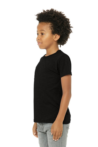 BELLA+CANVAS Youth Triblend Short Sleeve Tee (Solid Black Triblend)