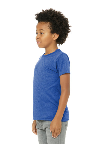BELLA+CANVAS Youth Triblend Short Sleeve Tee (True Royal Triblend)
