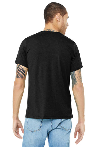 BELLA+CANVAS Unisex Triblend Short Sleeve Tee (Black Heather Triblend)