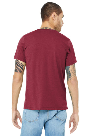 BELLA+CANVAS Unisex Triblend Short Sleeve Tee (Cardinal Triblend)