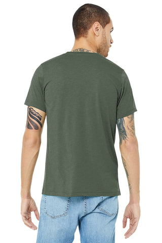 BELLA+CANVAS Unisex Triblend Short Sleeve Tee (Military Green Triblend)