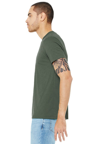 BELLA+CANVAS Unisex Triblend Short Sleeve Tee (Military Green Triblend)