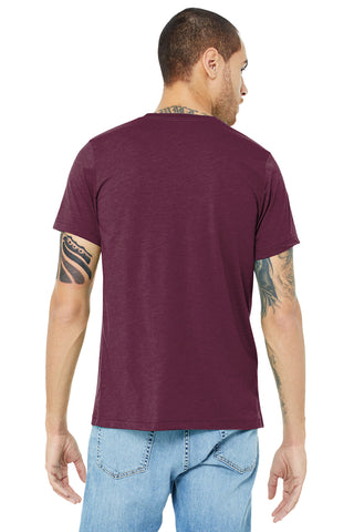 BELLA+CANVAS Unisex Triblend Short Sleeve Tee (Solid Maroon Triblend)