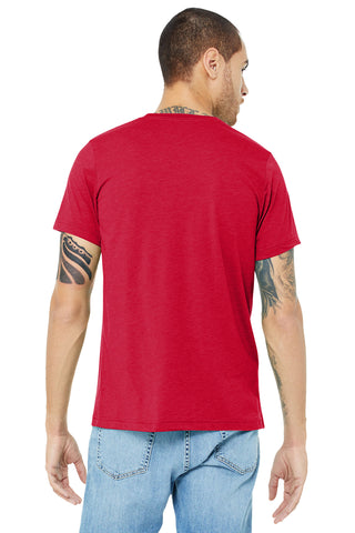 BELLA+CANVAS Unisex Triblend Short Sleeve Tee (Solid Red Triblend)