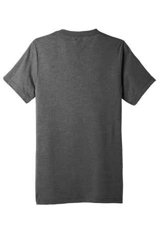 BELLA+CANVAS Unisex Triblend Short Sleeve V-Neck Te (Athletic Grey Triblend)