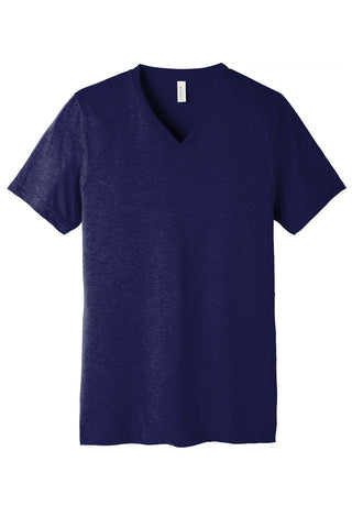 BELLA+CANVAS Unisex Triblend Short Sleeve V-Neck Te (Navy Triblend)