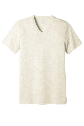 BELLA+CANVAS Unisex Triblend Short Sleeve V-Neck Te (Oatmeal Triblend)