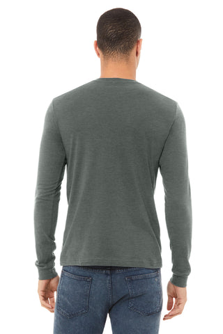 BELLA+CANVAS Unisex Heather CVC Long Sleeve Tee (Deep Heather)