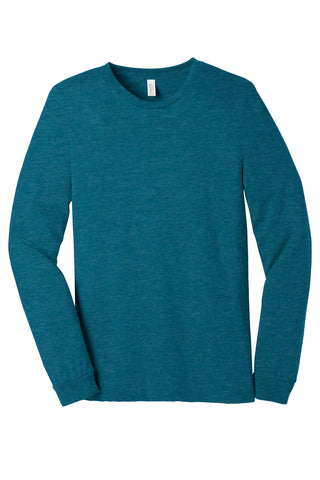 BELLA+CANVAS Unisex Heather CVC Long Sleeve Tee (Heather Deep Teal)