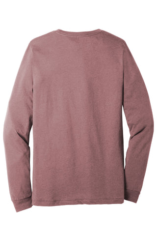 BELLA+CANVAS Unisex Heather CVC Long Sleeve Tee (Heather Mauve)