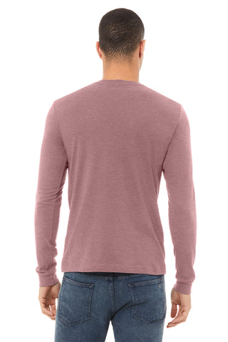 BELLA+CANVAS Unisex Heather CVC Long Sleeve Tee (Heather Mauve)