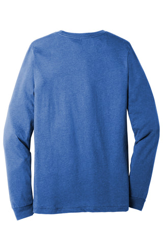 BELLA+CANVAS Unisex Heather CVC Long Sleeve Tee (Heather True Royal)