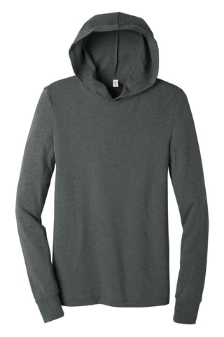 BELLA+CANVAS Unisex Jersey Long Sleeve Hoodie (Deep Heather)