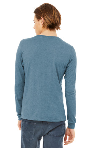 BELLA+CANVAS Unisex Triblend Long Sleeve Tee (Denim Triblend)