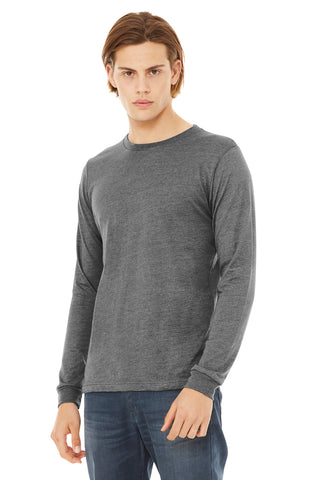 BELLA+CANVAS Unisex Triblend Long Sleeve Tee (Grey Triblend)